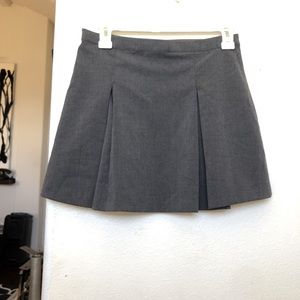 grey pleated tennis skirt